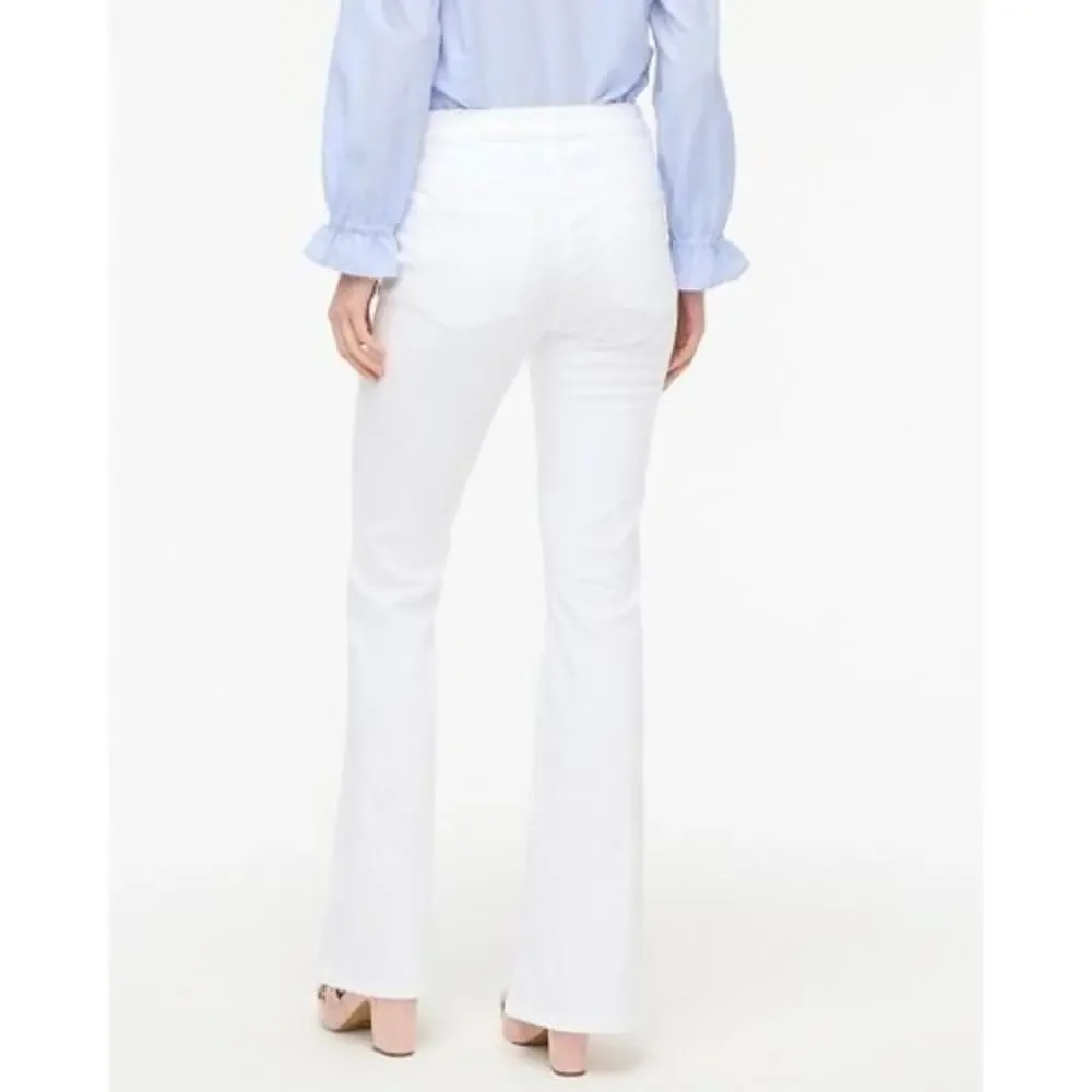 J.Crew White Signature Stretch Flare Jeans Size 34 NWT B0930